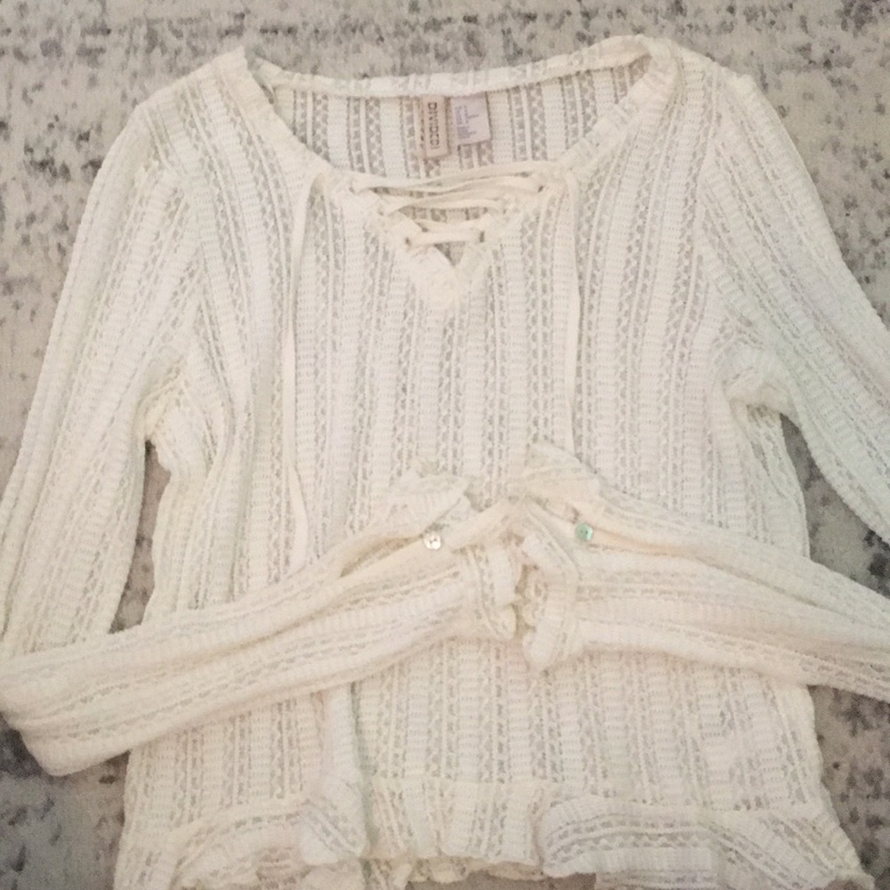 Cropped crochet top